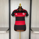 Camiseta Flamengo I 26/27 Hincha Adidas Femenina Rojo+Negro