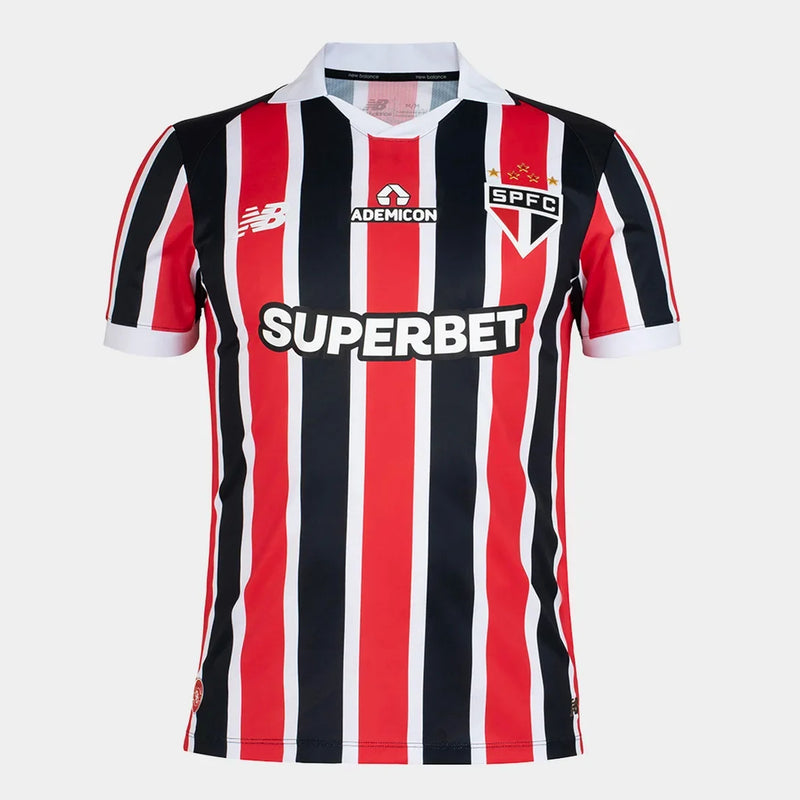 Camisa São Paulo II 2026/27 Jogador New Balance Masculina - Vermelho+Branco