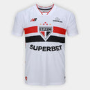 Camisa São Paulo I 2026/27 Torcedor New Balance Masculina - Branco+Vermelho