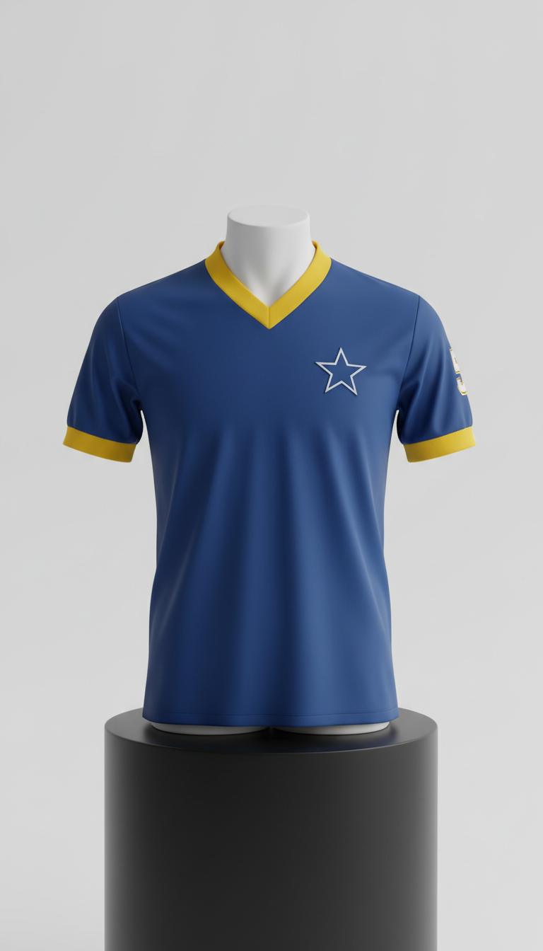 Camisa retrô Cruzeiro 1982 algodão