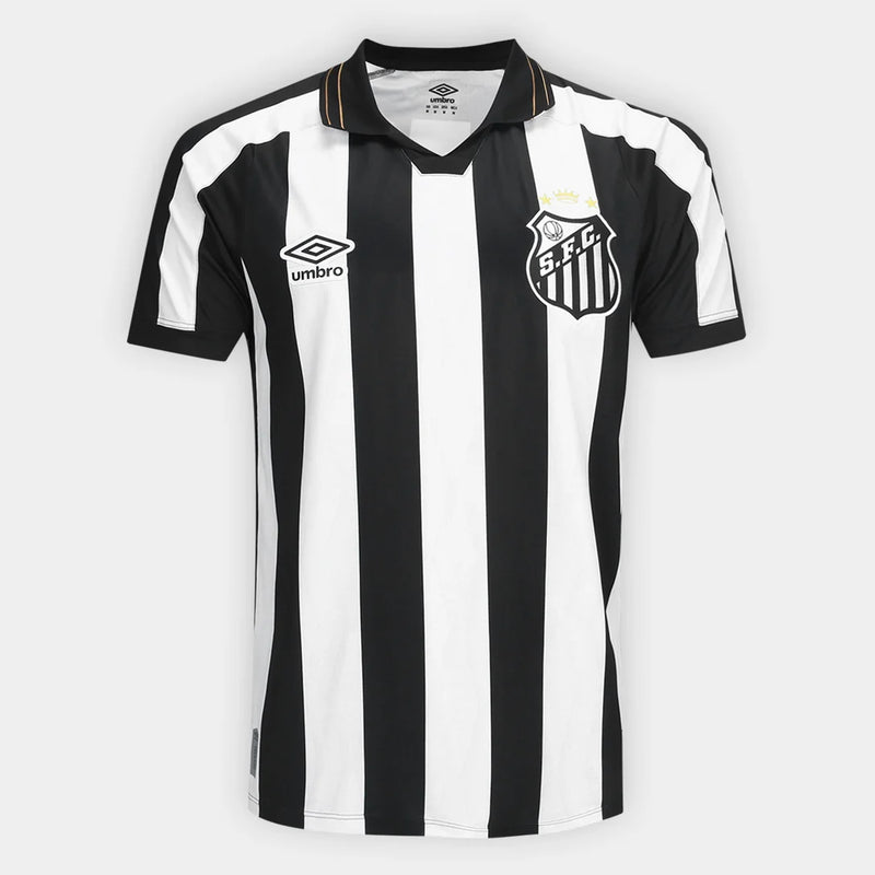 Camisa Santos II 2026/27 Torcedor Umbro Masculina - Branco+Preto