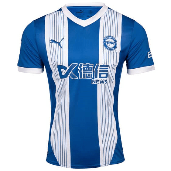 Camisa do Alavés I 24/25 Branca e azul