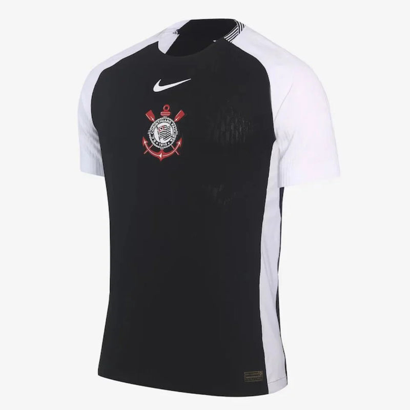 Camisa Nike Corinthians  II 2025  Torcedor - Preta e Branca - Masculina