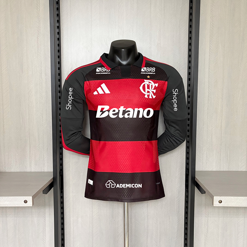 Flamengo Home Jogador Manga Longa 26/27