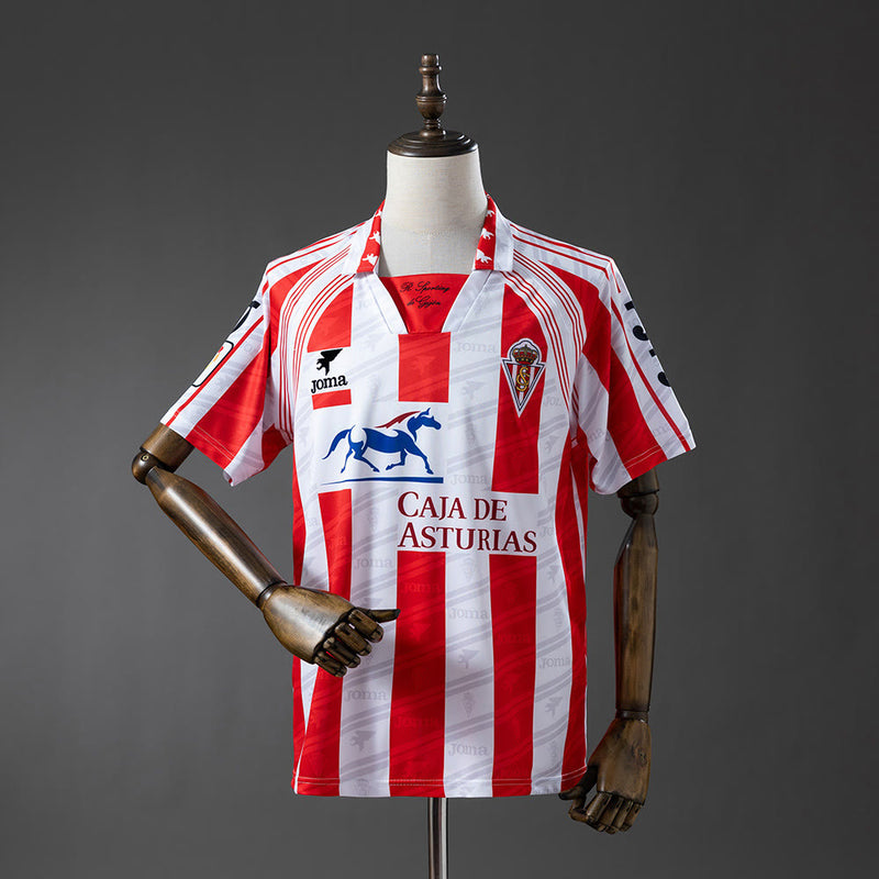 Camisa Sporting de Gijon Home Retro 95/96 Masculina