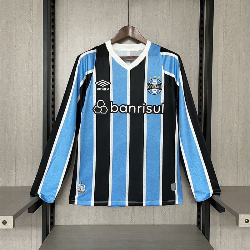Camisa Grêmio I 2024/25 Manga Longa Masculina