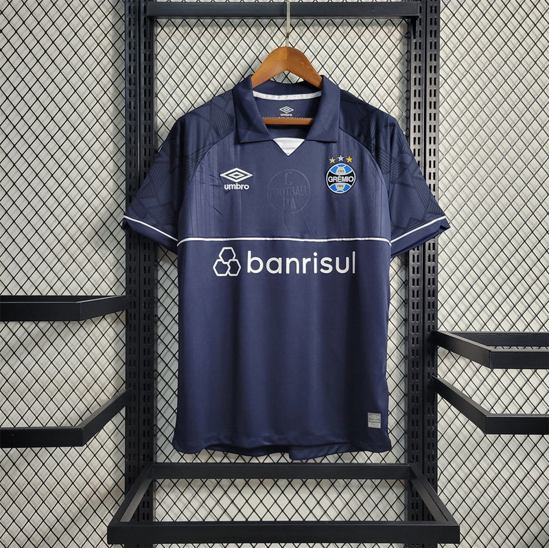 Camisa Grêmio Goleiro 23/24 Azul-Escuro Torcedor Masculina