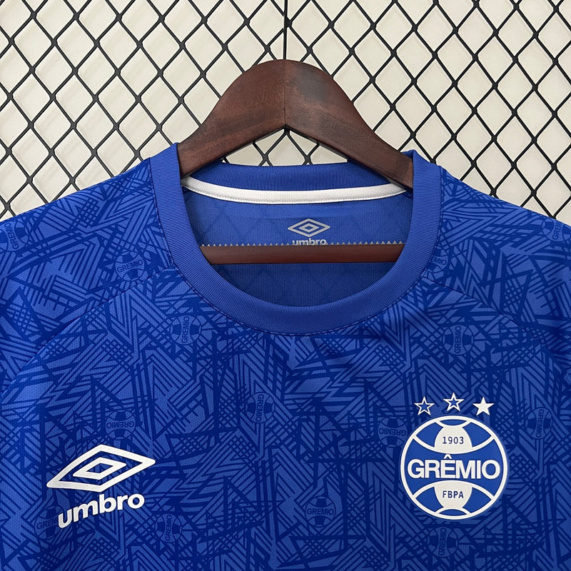 Camisa Grêmio Goleiro 24/25 Azul Torcedor Masculina