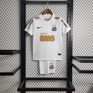 Kit infantil Santos 2012 Retrô Branca Nike